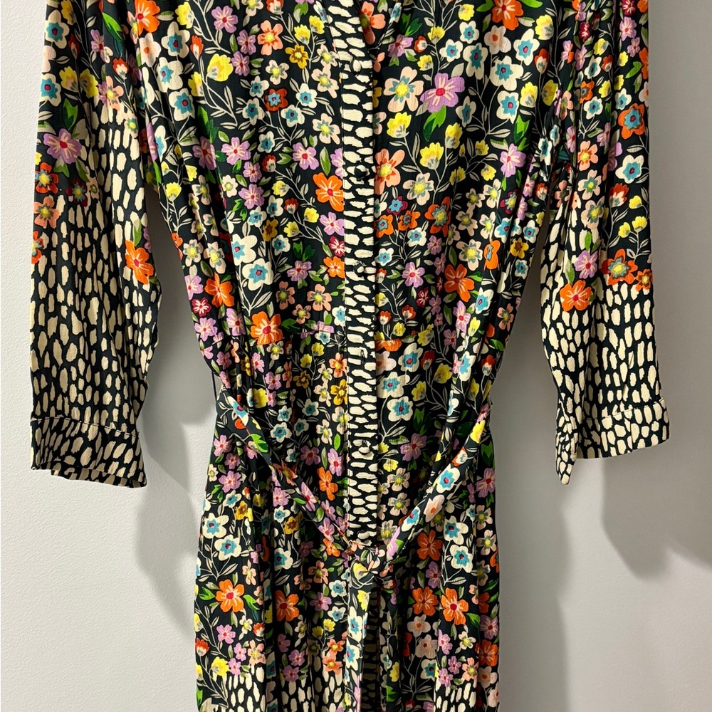 Vibrant Floral Long Sleeve Dress